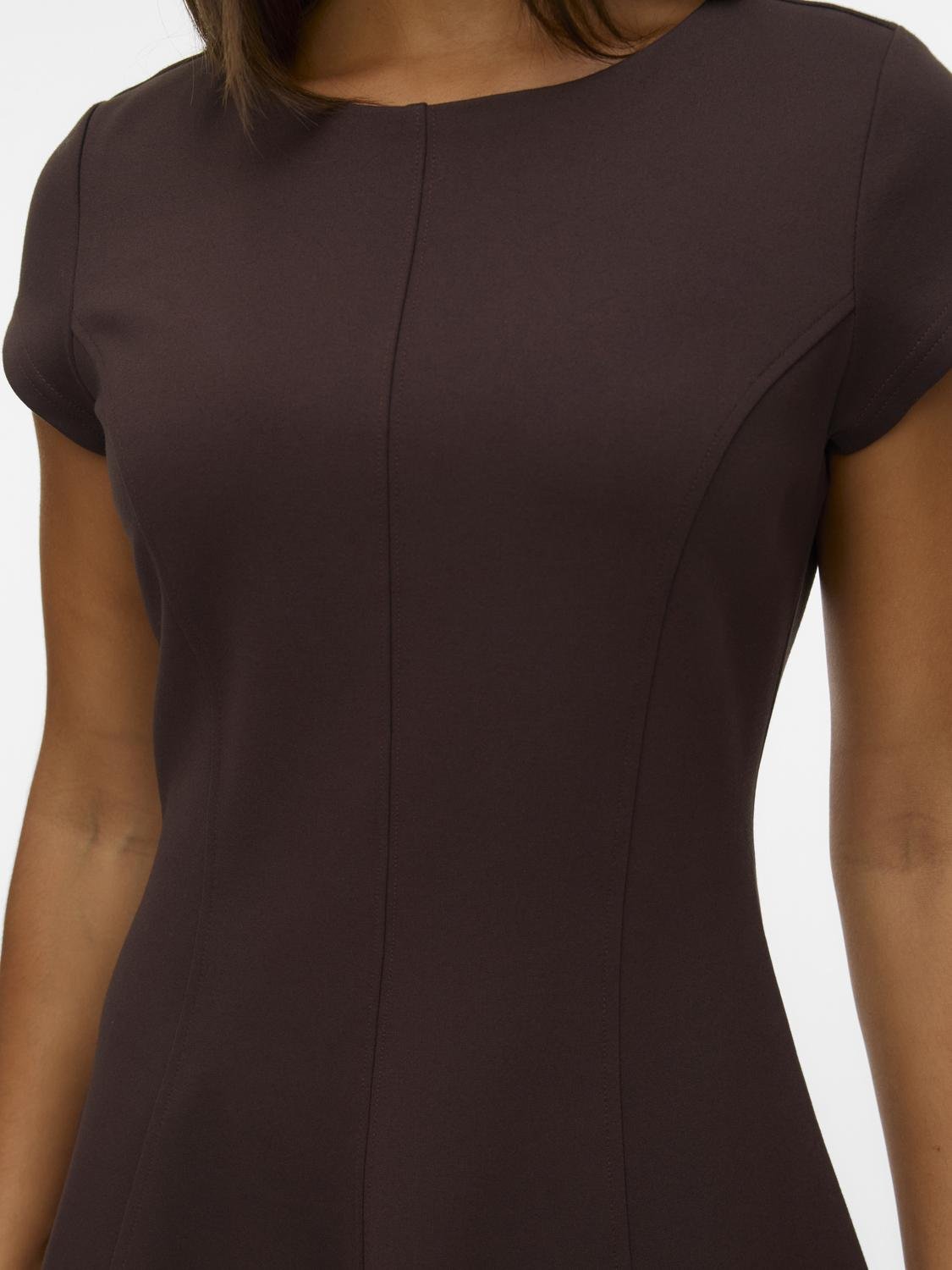 VMJAZLYN Short Dress - Chocolate Torte - VERO MODA & VILA Bergvik